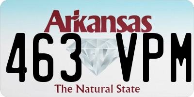 AR license plate 463VPM