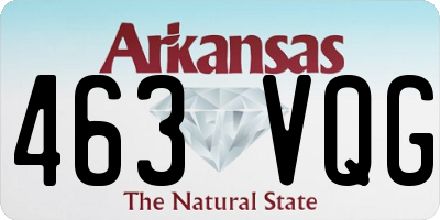 AR license plate 463VQG