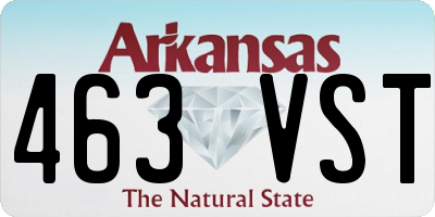 AR license plate 463VST