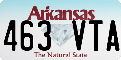 AR license plate 463VTA