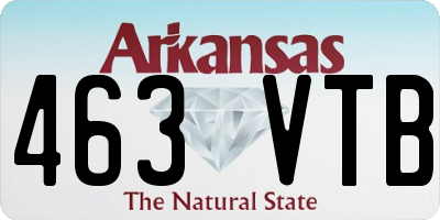 AR license plate 463VTB