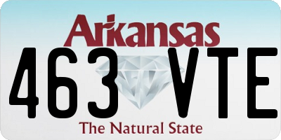 AR license plate 463VTE