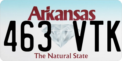 AR license plate 463VTK
