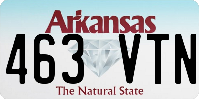 AR license plate 463VTN