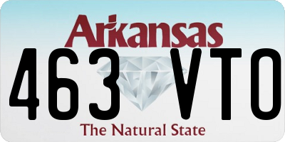 AR license plate 463VTO