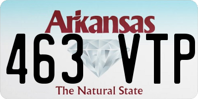 AR license plate 463VTP