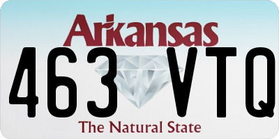 AR license plate 463VTQ