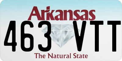 AR license plate 463VTT
