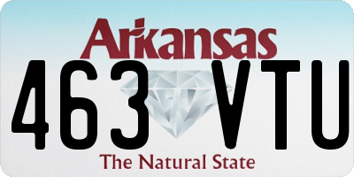 AR license plate 463VTU