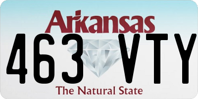 AR license plate 463VTY