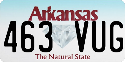 AR license plate 463VUG