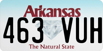 AR license plate 463VUH