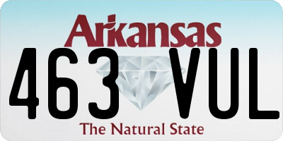 AR license plate 463VUL