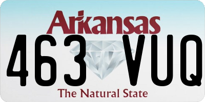 AR license plate 463VUQ