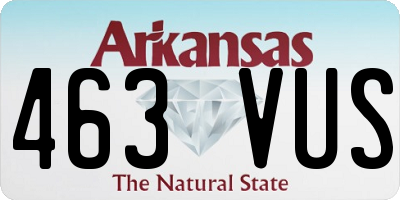 AR license plate 463VUS