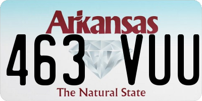 AR license plate 463VUU