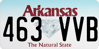 AR license plate 463VVB