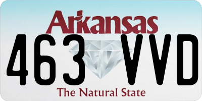 AR license plate 463VVD