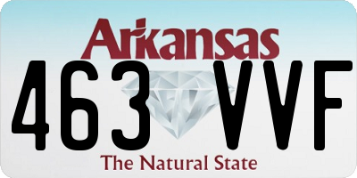 AR license plate 463VVF
