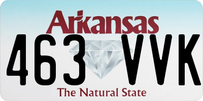 AR license plate 463VVK