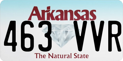 AR license plate 463VVR