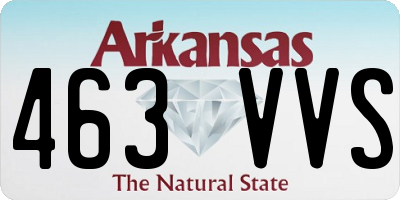 AR license plate 463VVS
