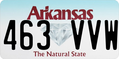 AR license plate 463VVW