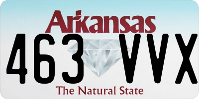 AR license plate 463VVX