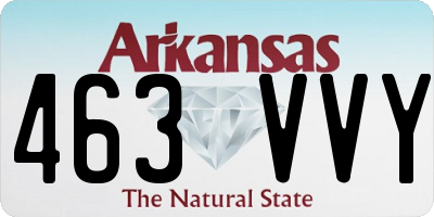 AR license plate 463VVY