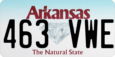 AR license plate 463VWE