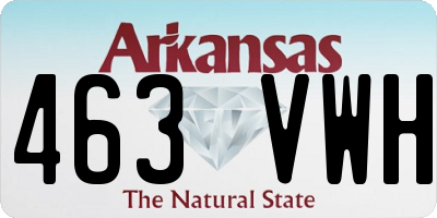 AR license plate 463VWH