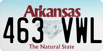 AR license plate 463VWL