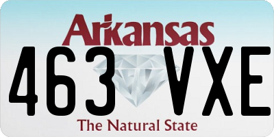 AR license plate 463VXE