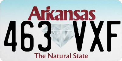 AR license plate 463VXF