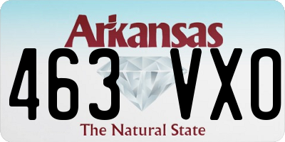 AR license plate 463VXO