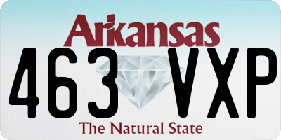 AR license plate 463VXP