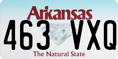 AR license plate 463VXQ