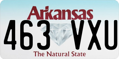 AR license plate 463VXU