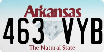 AR license plate 463VYB