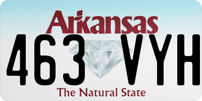 AR license plate 463VYH