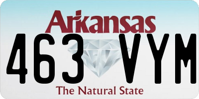 AR license plate 463VYM