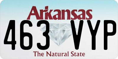 AR license plate 463VYP