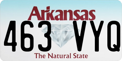 AR license plate 463VYQ