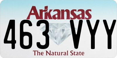 AR license plate 463VYY