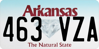AR license plate 463VZA