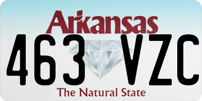 AR license plate 463VZC