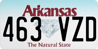 AR license plate 463VZD