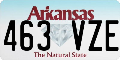 AR license plate 463VZE