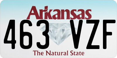 AR license plate 463VZF