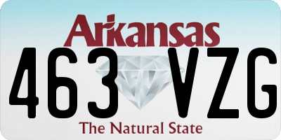 AR license plate 463VZG